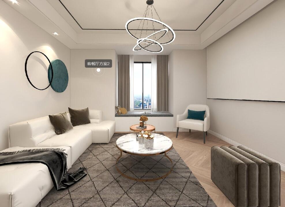 96平米極簡(jiǎn)風(fēng)裝修，全屋魚(yú)骨拼地板美極了~