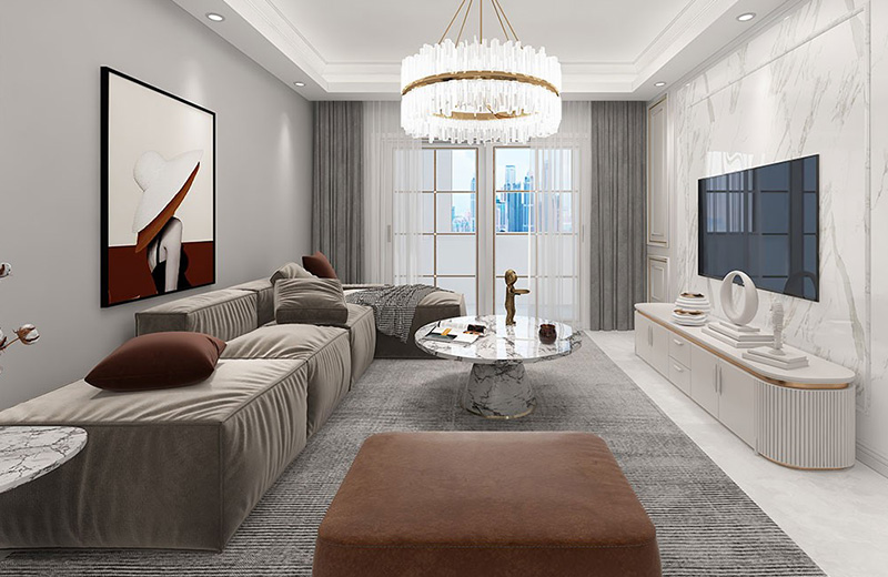 海投過云溪 128㎡輕奢風格