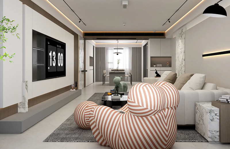 東海山莊 113㎡現(xiàn)代簡(jiǎn)約