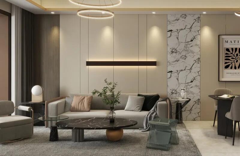 海投自貿(mào)城 92㎡輕奢風(fēng)格